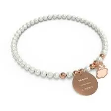 

Woman jewelry bracelet 10 Good Propositi Bon Bon casual cod. B5115RO/WT