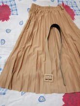 Falda plisada de longitud media para mujer, falda de cintura alta con cinturón, falda acampanada, estilo Ol, para otoño e invierno, 2020