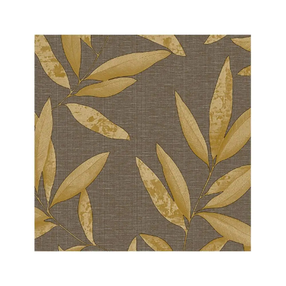 Decor Harmony 165 B Leaf Pattern Wallpaper Is Breathable, Stain and