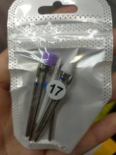 Fresas de diamante para manicura, taladro de cerámica para uñas, molinos de eliminación de broca para uñas, juego de herramientas eléctricas para manicura de Gel, 6 uds.