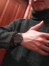 Reloj minimalista de cuarzo para hombre, cronógrafo ultradelgado, sencillo, de negocios, con correa de malla de acero inoxidable, Masculino