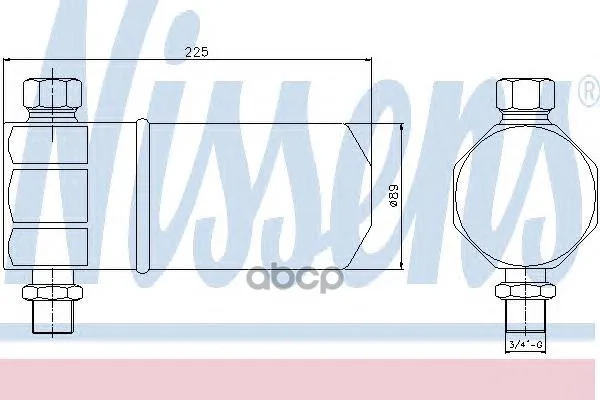 Осушитель Кондиционера Vag A4 1.8-2.8 /Passat 1.6-2.8 95-01 Nissens 95115 Nissens арт. 95115
