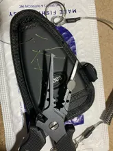 Booms Fishing-Alicates de pesca de acero inoxidable F07, cortadores de trenzas, crimpadora, removedor de anzuelos, herramienta de equipo de pesca resistente al agua salada