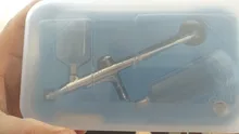 Pistola de PULVERIZACIÓN de 40CC, aerógrafo de alimentación por gravedad con doble acción, para pastel, tatuaje, pistola de pintura, aerógrafo, herramienta para uñas de 0,3mm, 20cc