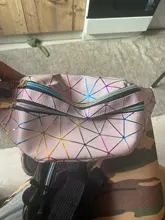 2019 riñoneras bolsas de cintura holográfica para mujer, riñonera de plata rosa, bolsa de cinturón para mujer, bolsa para teléfono con pecho láser y cintura geométrica negra los hombres