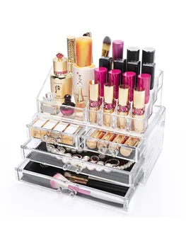 

Acrylic makeup organizer "Box beauty". Transparent
