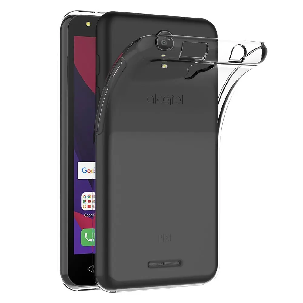 Прозрачный гелевый Чехол-подставка из ТПУ для Alcatel Pixi 4 " 3g