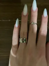 Punk Simple estilo amantes anillo mariposa abertura creativa de las mujeres de plata de oro Color 2-regalos de joyería y anillos para buenos amigos