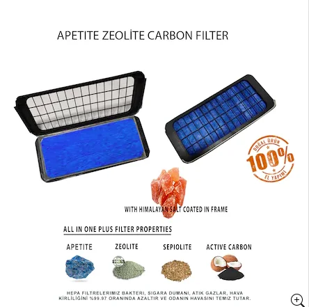 Carbon zeolite air filter Outlet