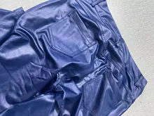 Leggings de cuero de cintura alta para mujer, pantalones de tubo ajustados con realce, Sexy, PU, color negro claro y Mate, delgado y grueso