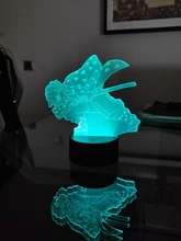 Led-Night-Light Bedroom Decor Zenitsu-Figure Gift Acrylic No-Yaiba-Lamp Demon Slayer