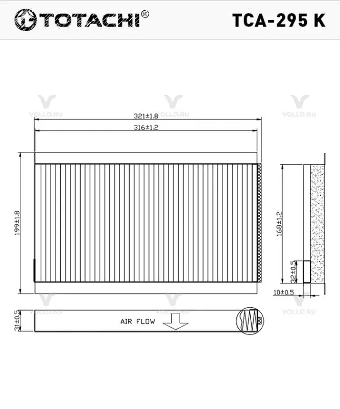 TOTACHI TCA-295K 64 31 6 935 823 CUK 3139