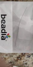 Oar-aguja para perlas giratorias, aguja especial para perforación de perlas, aguja para cuentas, aguja de perforación extrafina de 0,15-0,7mm