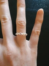 XIYANIKE-Anillo de plata de primera ley con cadena fina para mujer, sortija, plata esterlina 925, estilo coreano, ancho, hecho a mano