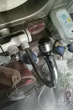 Faucet WATER-FILTER Connector Diffuser Nozzle Shower Adjustable Kitchen 2-Modes 360-Degree