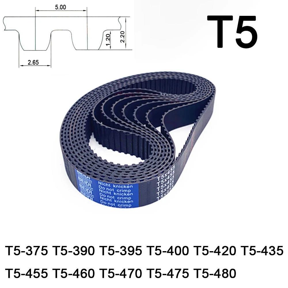 Timing Rubber Belt Pitch 15 T5 Timing Belt 5mm Width Transmission