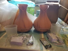 Humidificador de aire ultrasónico de 500ML, con Control remoto difusor de Aroma, luz LED que cambia de 7 colores, difusor de aceite esencial eléctrico inteligente