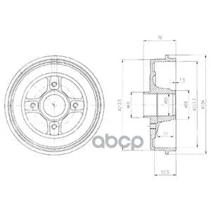 Барабан Тормозной Renault Logan/Clio/Megane(D=203mm) Delphi Bf427 Delphi арт. BF427