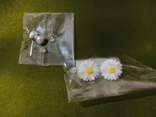 Pendientes de tuerca con diseño de margaritas para mujer, joyería elegante con diseño de margaritas, estilo Simple