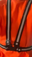 Chaleco reflectante Unisex para ciclismo, para caminar, correr, correas de seguridad de alta visibilidad ajustables