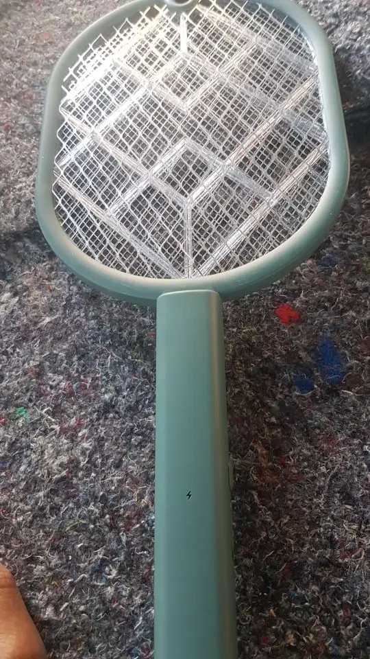 Hot Sale 4000V Electric Insect Racket Swatter Zapper USB Rechargeable Summer Mosquito Swatter Kill Fly Bug Zapper Killer Trap photo review
