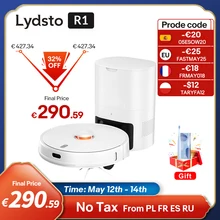 【Promo Code:FASTMAY25】Lydsto R1 Staubsauger Roboter Auto Entleerung Staub Integrierte Roboter 2700pa Geräuscharm APP Control Sweep Mop Gehobelt LDS smart Home
