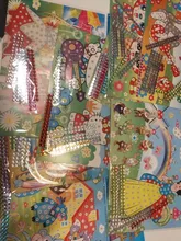 4 unids/lote DIY diamante pegatinas de cristal hecho a mano de pintura mosaico rompecabezas de Color al azar niños pegatinas juguete para regalo WYQ