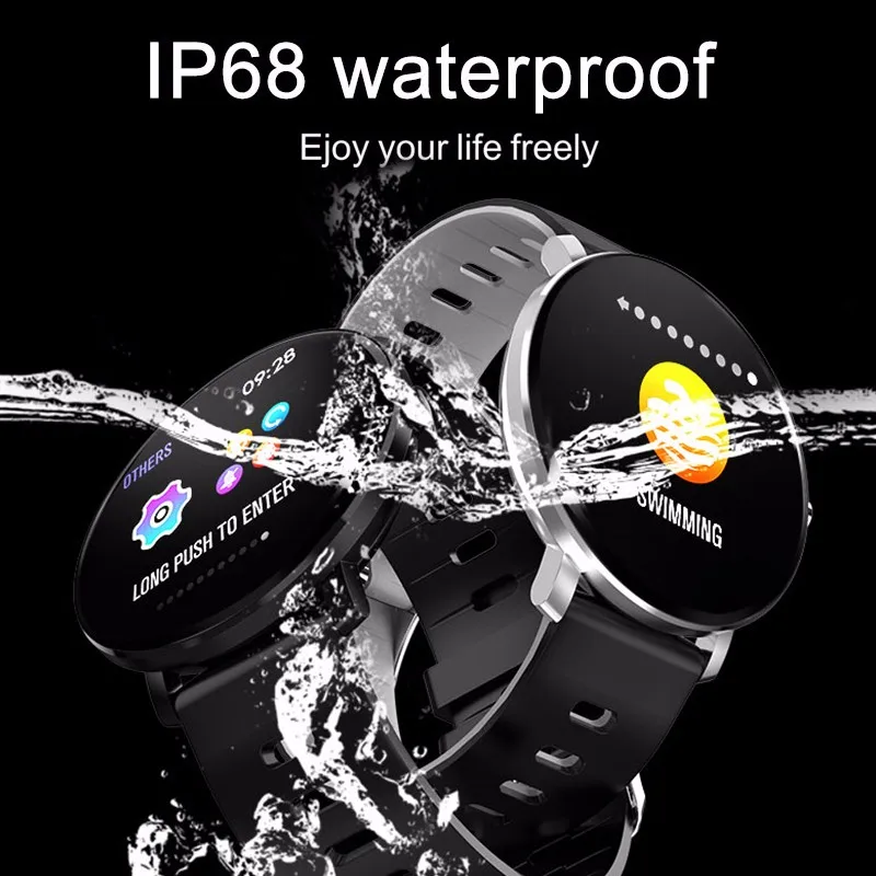 IP68 Водонепроницаемый умный Браслет фитнес-браслет с измерением давления фитнес-трекер мульти-спортивные режимы активности браслет