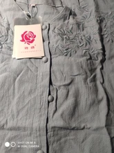 Camisas de manga larga para mujer, camisa de lino con botones, bordado de algodón Vintage, Tops de talla grande 4XL, Tops de señora blusa informal de cuello redondo blanco