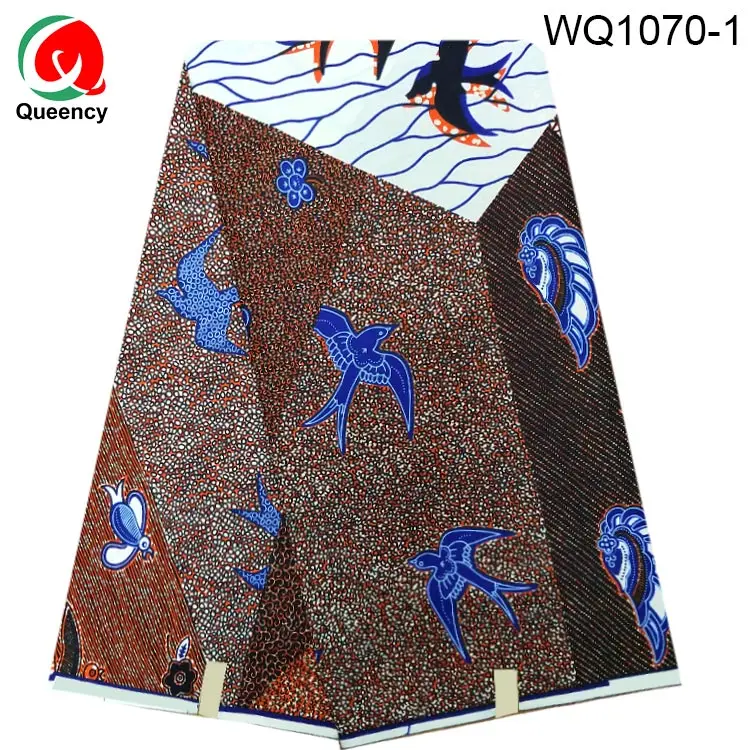 WQ1070-1 WQ1061-Queency Новинка Высокое качество Анкара Африканский печатный хлопок голландский мягкий воск для платья 40*40 - Цвет: WQ1070-1