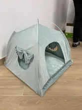 Tienda de campaña portátil para mascotas, casa para animales domésticos con cojín grueso, disponible en 6 colores, para cachorros, perros, gatos, de interior y exterior, ideal para ir de excursión