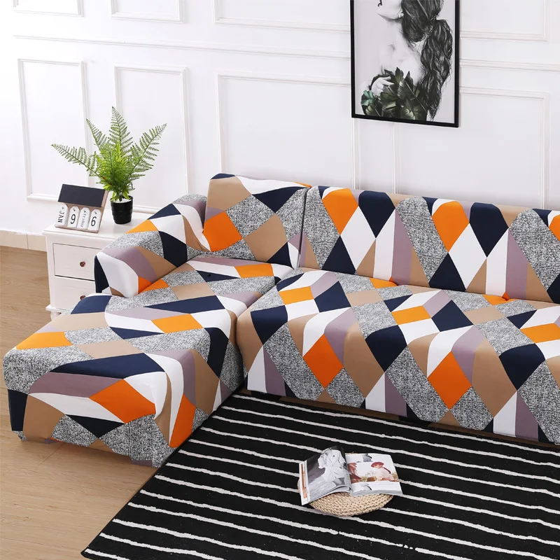 Kopen Antislip Sectionele Hoes Elastische Stretch Couch Cover All Inclusive L Vorm Fauteuil Sofa Covers Voor Living kamer 1 2 3 4 Seat