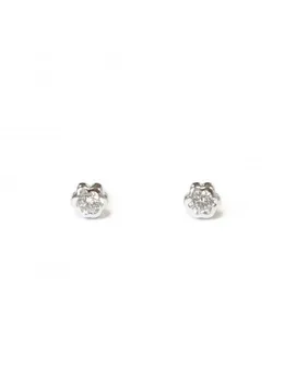 

Silver earrings Baby or girl Daisy 4 mm