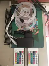 Tape-Lamp Light Led-Strip Remote-Control-Decoration 5050 Waterproof 2835 Diode Flexible Rgb