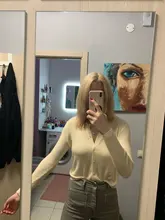 Knitted Cardigan Autumn Womens Coat New Base-Shirt Polos-Neck Inside