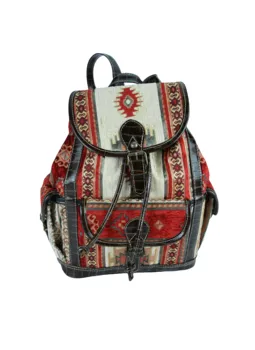 

Handmade Elegant Backpack designed with special kilim patterned fabric