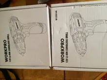 WORKPRO-Destornillador eléctrico inalámbrico 12V, mini controlador de potencia inalámbrico, batería de iones de litio CC de 3/8 pulgadas, 2 velocidades