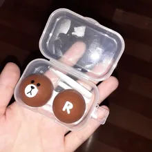 Easysmall puro verde marrón hecho de pupila pequeña para los ojos lentes de contacto de color cosmético 2 unids/par receta miopía