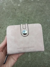 Monedero de cuero para damas, billetera con Clip para billetes, tarjetero