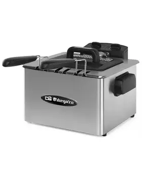 

Fryer ORBEGOZO FDR 55 - 2180W - 4.5 litres-enamelled bucket-three baskets-adjustable thermostat-DRAIN POSITION