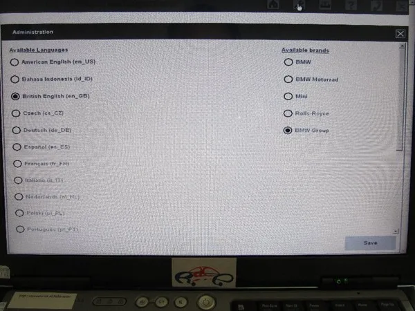 icom software in d630 laptop 8 