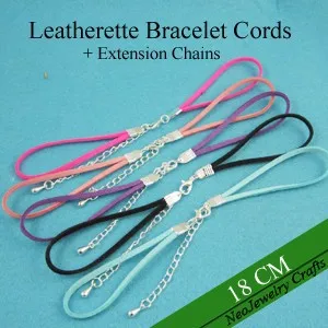 leatherette bracelet cords 5