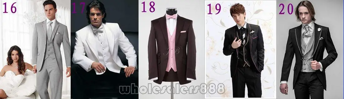 Новое поступление смокинг жениха One Button Groomsmen Пик нагрудные Свадебные/ужин Костюмы Best человек Жених(куртка+ Брюки для девочек+ галстук+ жилет) b387