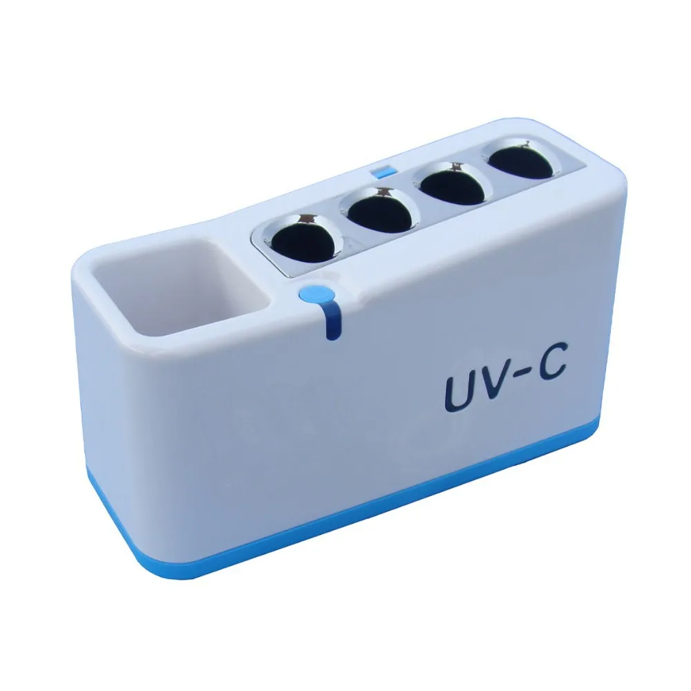 Семья использовать UV-C легкая зубная щетка стерилизатор стоять пластиковая зубная щетка и подставка для зубной пасты, Главная Зубная щетка