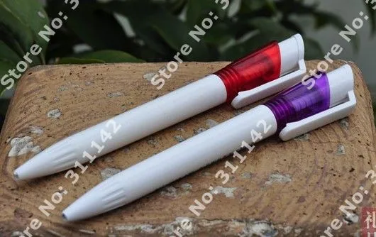 Novo tipo de Gordura Esferográfica de Plástico Nome do Logotipo da Empresa de Impressão Personalizada do Logotipo Branca Promoção Caneta Advertsing Frete Grátis 6 logotipo da empresa de impressão personalizada do logotipo frete grátis