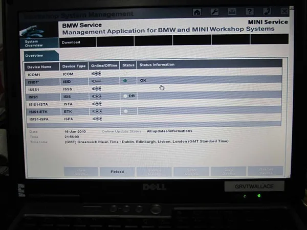 icom software in d630 laptop 3 