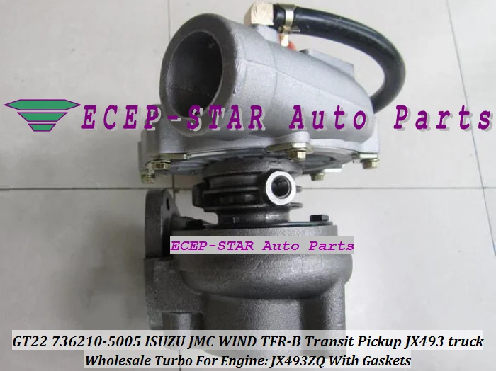 GT22 736210-5005 736210-0005 Turbo Turbocharger For JMC WIND TFR-B Transit Pickup JX493 truck JX493ZQ With Gaskets (6)