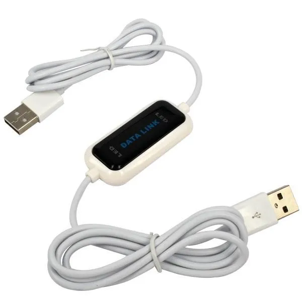 USB 2,0 шт. к ПК онлайн Share Sync Link чистая прямая передача данных файл мост для передачи 165 см светодиодный кабель легко копировать между двумя 2 компьютера