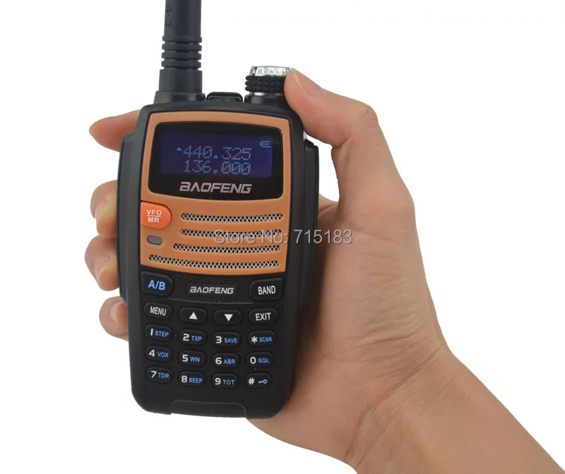 2014 Новое поступление Baofeng bf-530i Портативный двусторонней Радио УКВ + UHF Dual Band 5 Вт 128ch fm Радио портативная рация с бесплатная Наушники