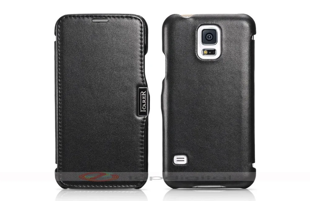 Icarer чехол для Samsung Galaxy S5 Натуральная кожа флип чехол для Galaxy S5 G900 Магнитные Мобильный защитная сумка для телефона кожи
